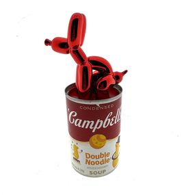 Sculpture, Campbell soup x Balloon Dog (Red), Koen Betjes