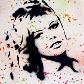 Painting, Brigitte Bardot  pochoir, Spaco