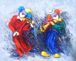 Gemälde, Clownish Duet, Marieta Martirosyan