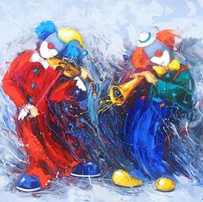 Painting, Clownish Duet, Marieta Martirosyan
