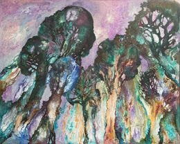 Gemälde, When the trees were big, Nadezda Stupina