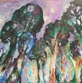 Painting, When the trees were big, Nadezda Stupina