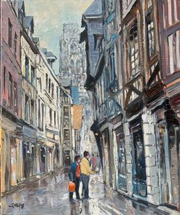 Peinture, Le Vieux Rouen, Bernard Guilain