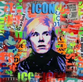 Painting, Icon Andy Warhol, Philippe Euger