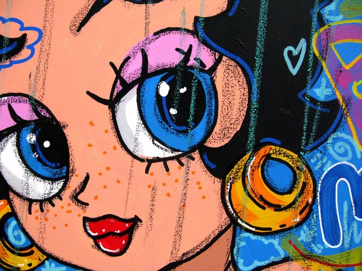 Rico Sab, Be Iconik, Painting on canvas
