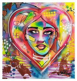 Painting, Heart Face, YOUTHONE