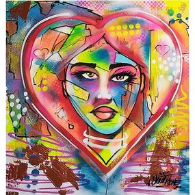 Painting, Heart Face, YOUTHONE