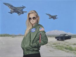 Peinture, Contemporary portrait - Remove Before Flight, Nataliya Bagatskaya