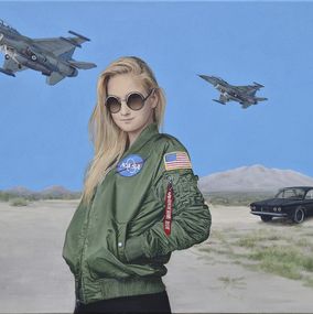 Painting, Contemporary portrait - Remove Before Flight, Nataliya Bagatskaya