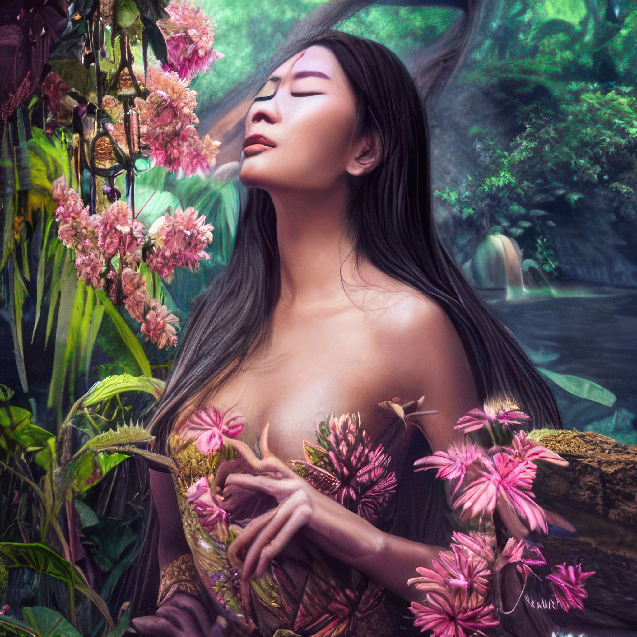 The opium smoking white elephant, Aus der Serie: Mystische Thai-Visionen: Heilige Pilze und Blumen (6) The opium smoking white elephant, Aus der Serie: Mystische Thai-Visionen: Heilige Pilze und Blumen (6)