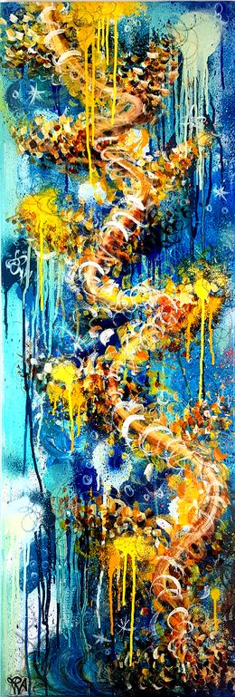 Painting, River of Petals, Priscilla Vettese