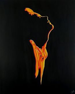 Painting, Lava (Fire), Della Camilleri