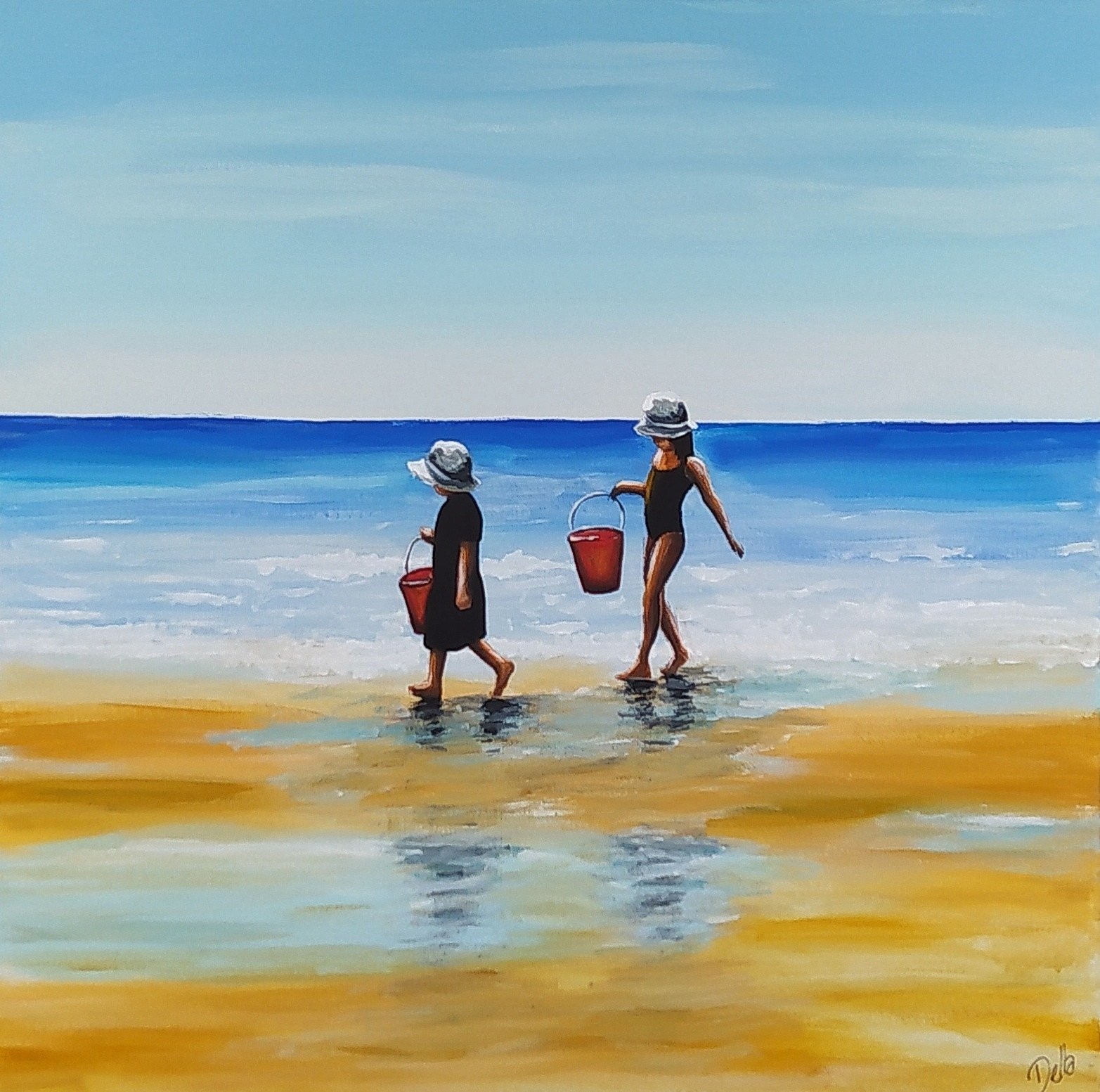 Della Camilleri, Red Buckets Della Camilleri, Red Buckets
