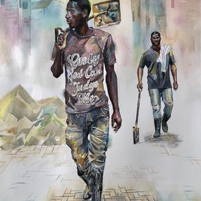 Fine Art Drawings, Walking Tall (Respect), Ephraim Udoka