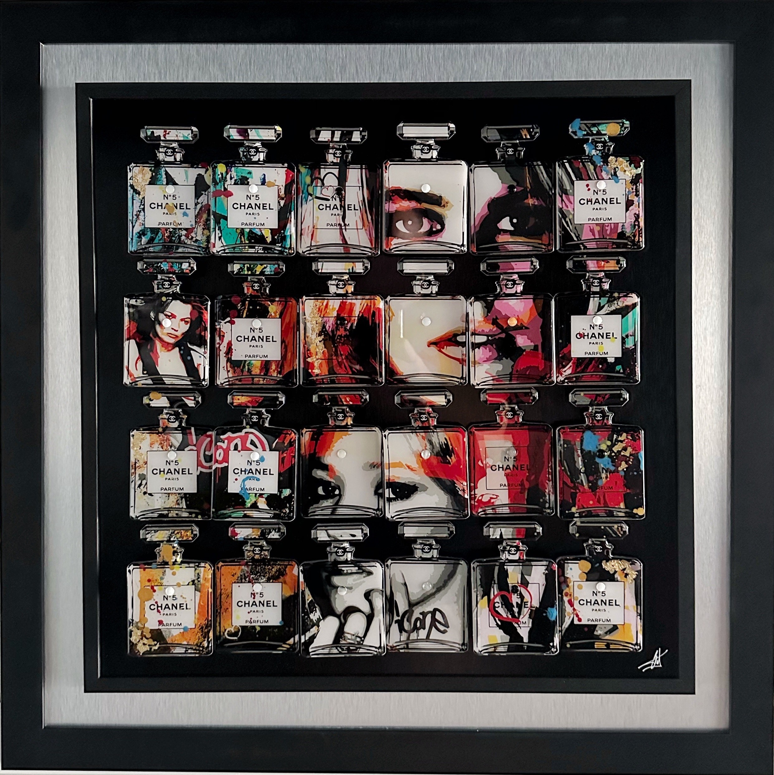 Fred Meurice, Framed Chanel Flacons Fred Meurice, Framed Chanel Flacons