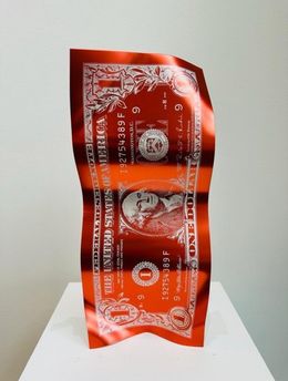 Escultura, One Dollar Rosso, Karl Lagasse