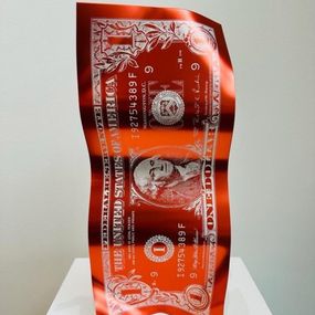 Sculpture, One Dollar Rosso, Karl Lagasse