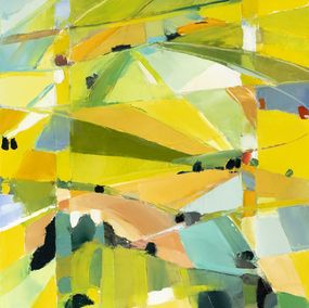 Peinture, Landscape patchwork - Paysage semi-abstrait, Didier Caudron