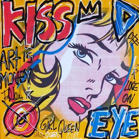 Gemälde, Kiss Eye Lichtenstein, Spaco