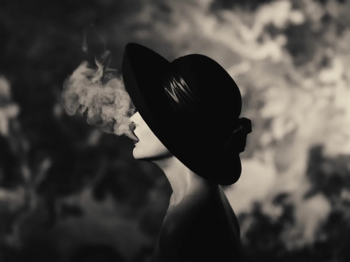 Tyler Shields, Hat With Smoke (L) Tyler Shields, Hat With Smoke (L)