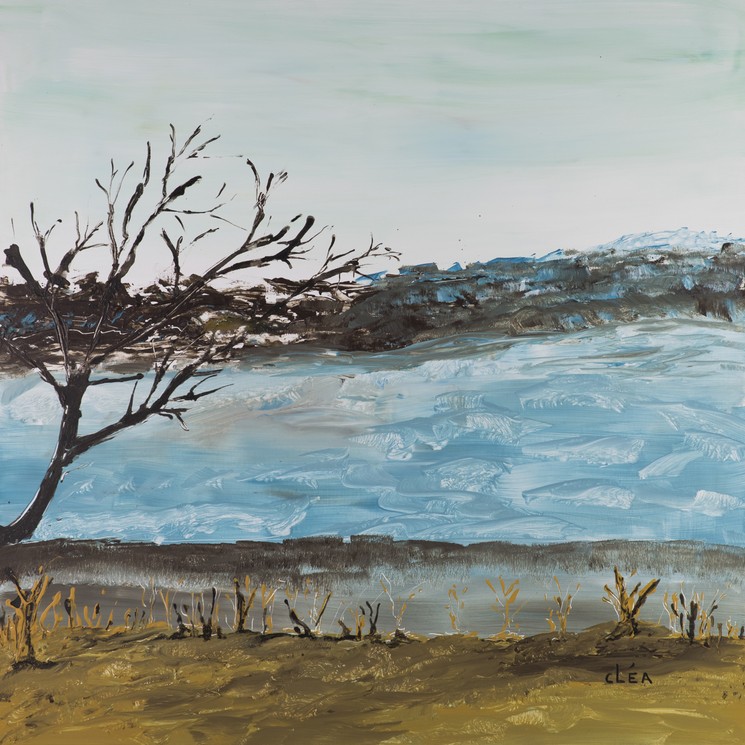 Cléa-Chantal Léandri, East River, Painting on canvas