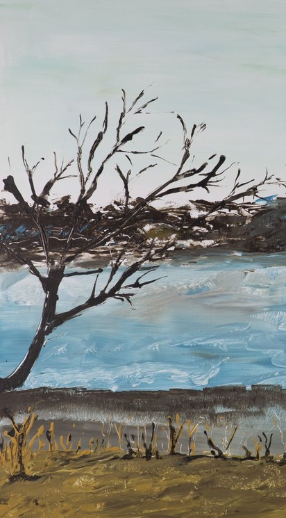 Cléa-Chantal Léandri, East River, Painting on canvas