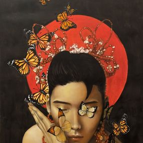 Painting, The Asian Boy, Nopparat Kongyoung
