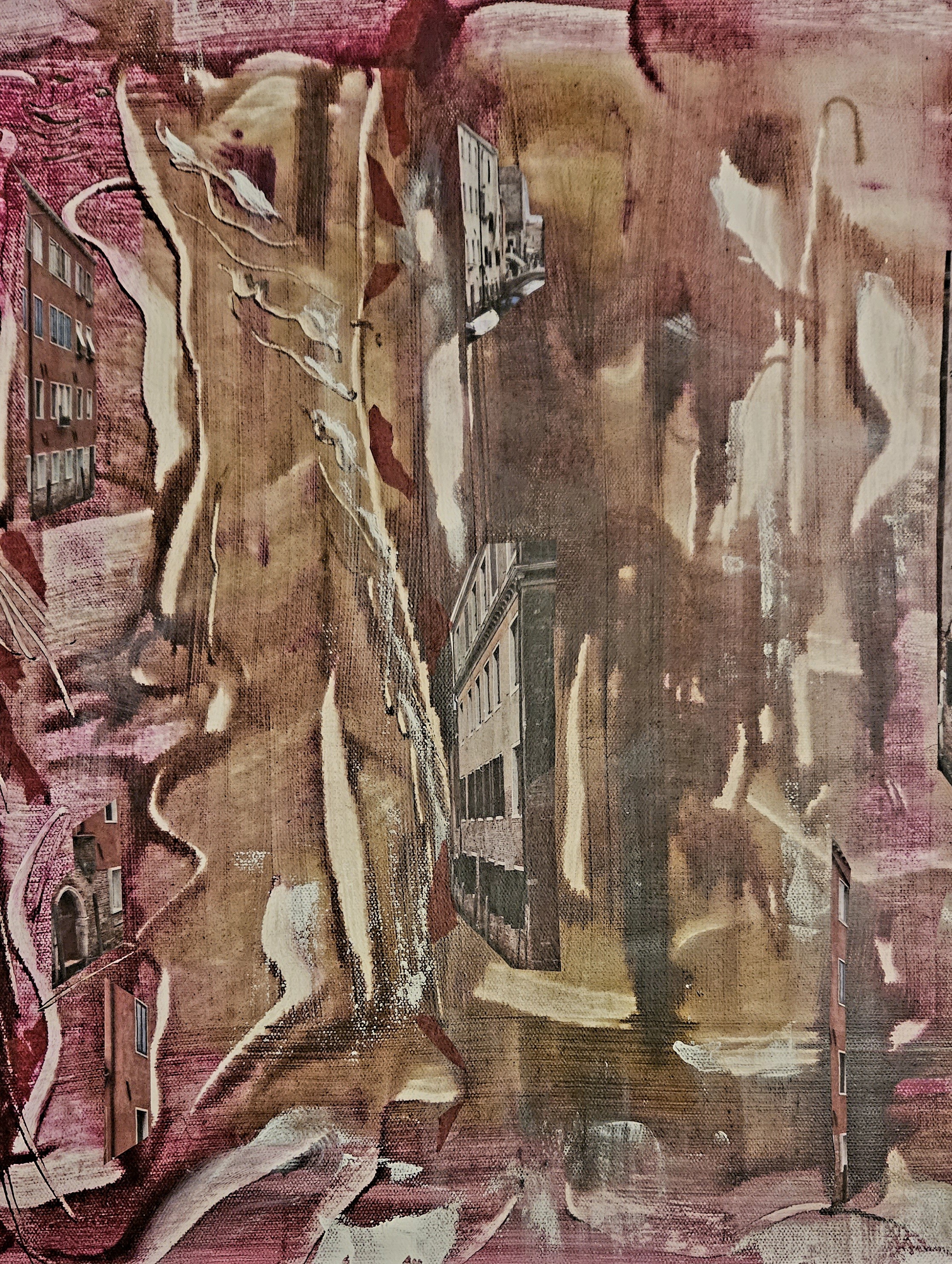 SLH Artiste, Les ruelles de Venise.le rouge SLH Artiste, Les ruelles de Venise.le rouge