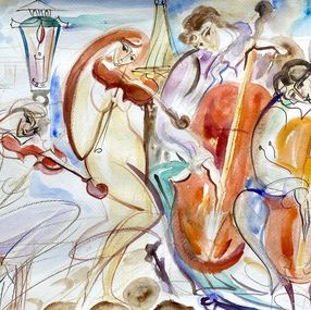 Fine Art Drawings, The Symphony Of Summer Rain, Kirill Postovit