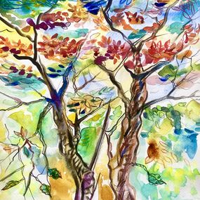 Fine Art Drawings, The Forest Dressed In Summer, Kirill Postovit