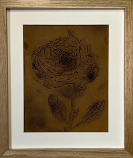 Gemälde, Bronze rose, Irena Tone
