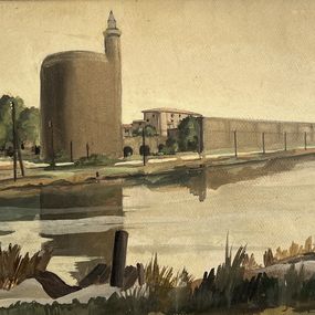 Peinture, Château d'eau, Georges Albert Fustier