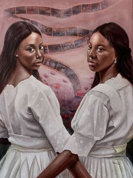 Gemälde, Unfurling the Past, Afolayan Emmanuel