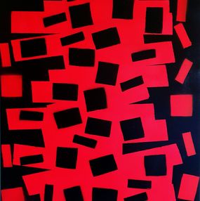 Peinture, Tetris rouge et Noir, Hayvon