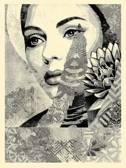 Édition, One earth (silver), Shepard Fairey (Obey)