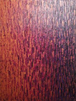 Peinture, Fondu couleur cuivre magenta violet, Jonathan Pradillon
