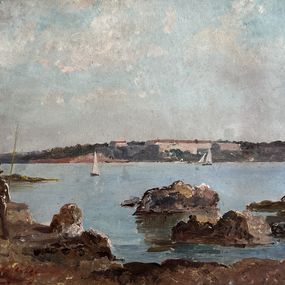 Painting, Pêcheurs, Alberto Vianelli