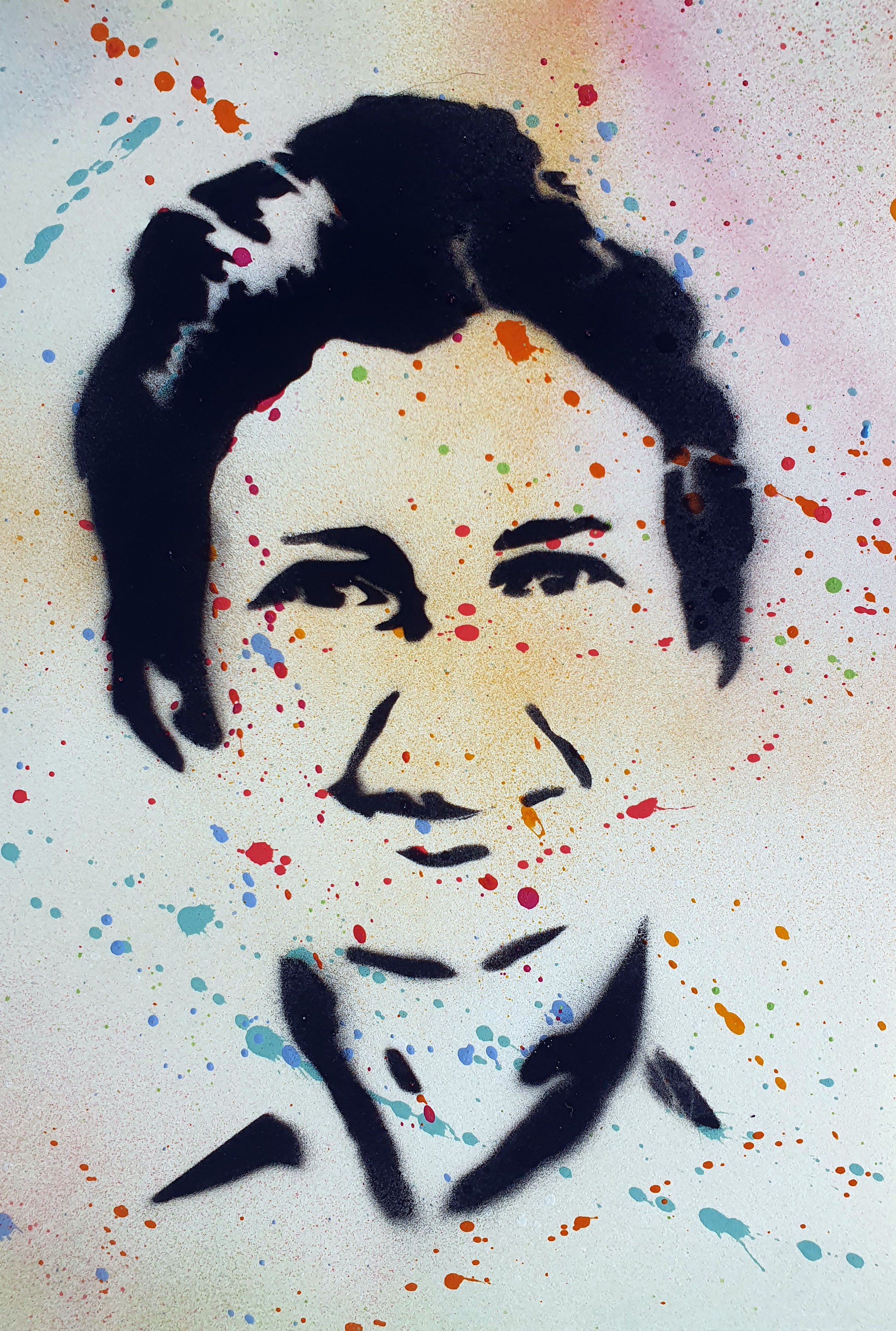 Spaco, Simone Veil pochoir Spaco, Simone Veil pochoir