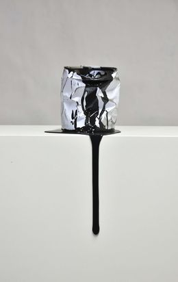 Sculpture, Le vieux pot de peinture noir, Yannick Bouillault