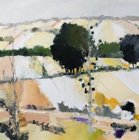 Gemälde, Campagne clair - Paysage rural, Didier Caudron