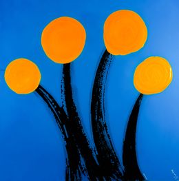 Gemälde, Orange in the sky, SA Candela