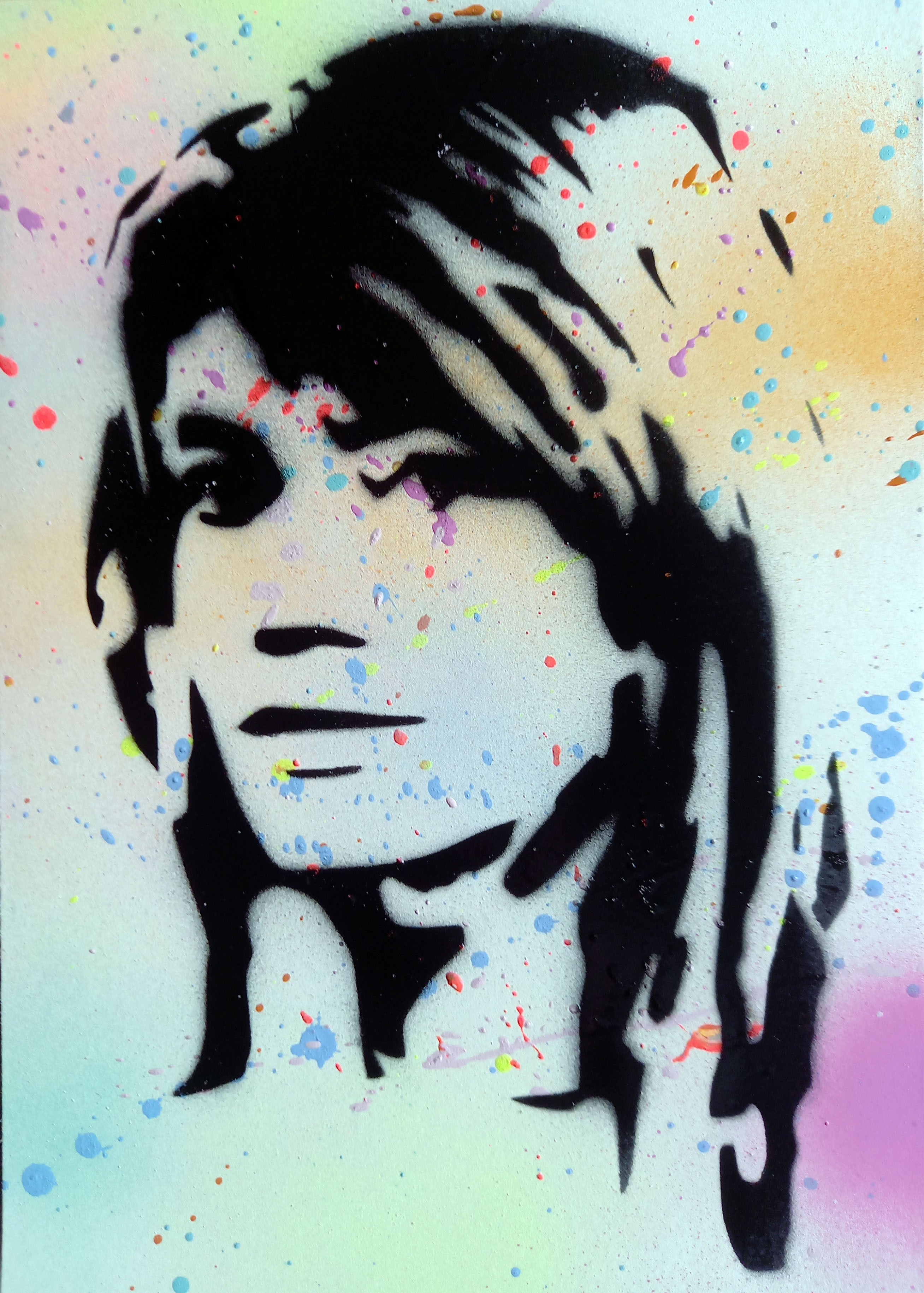 Spaco, Françoise Hardy pochoir Spaco, Françoise Hardy pochoir