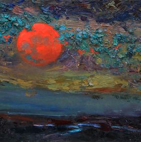 Pintura, Red moon, Alisa Onipchenko-Cherniakovska