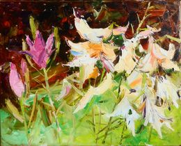 Pintura, Lilies flowers, Yehor Dulin