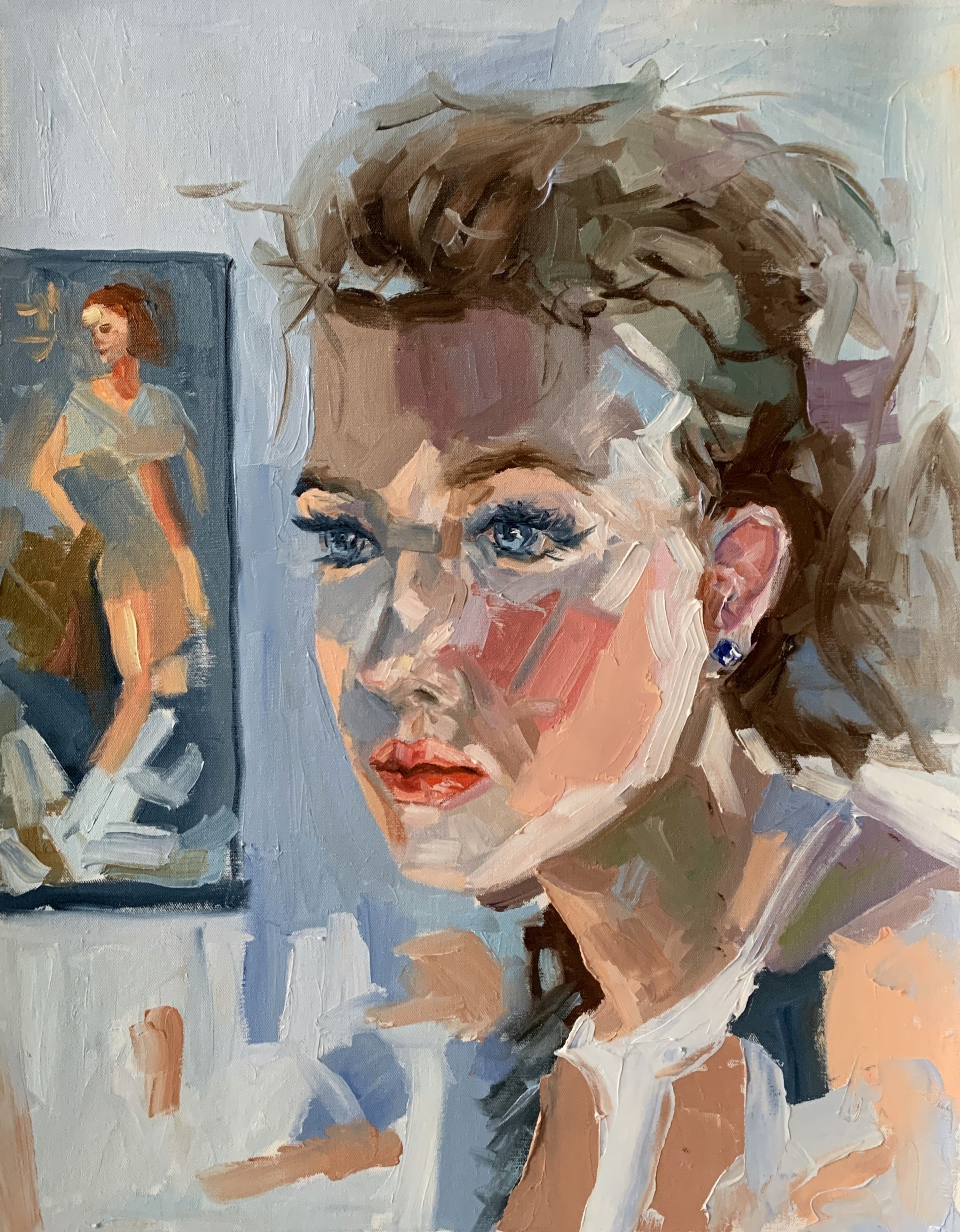 Schagen Vita, Romantic woman. Portrait of the female artist Schagen Vita, Romantic woman. Portrait of the female artist