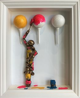 Painting, Balles de golf 2, Bernard Saint-Maxent
