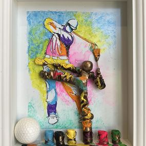 Painting, Serie golf 1, Bernard Saint-Maxent
