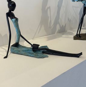 Sculpture, La liseuse assise, Patricia Grangier