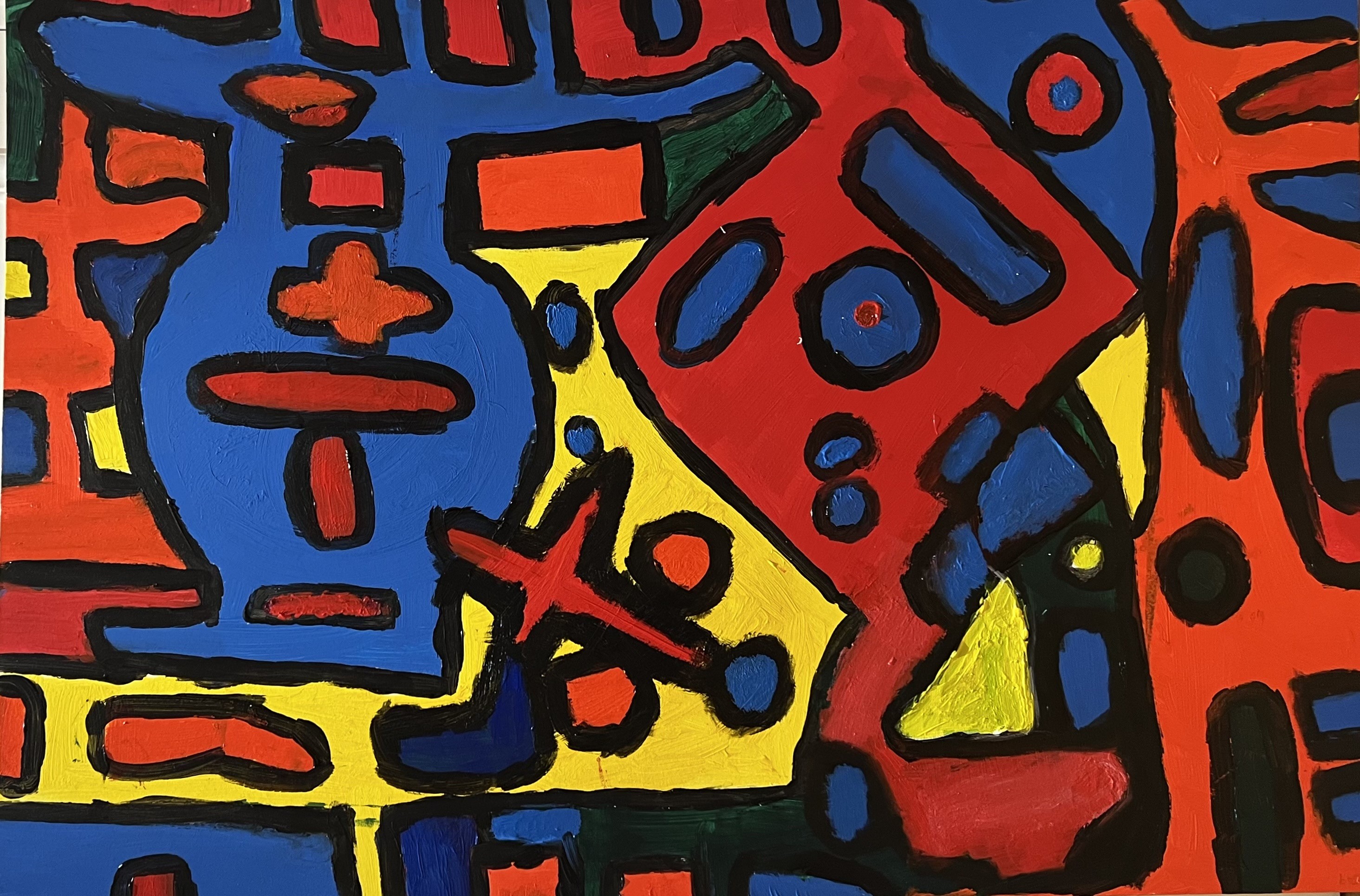 Léo Pansard, Acrylic on paper Léo Pansard, Acrylic on paper