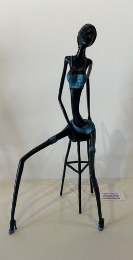 Sculpture, La danseuse de cabaret assise, Patricia Grangier